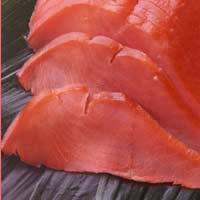 天然紅鮭のスモークサーモン